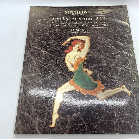 Applied Arts From 1880 Sothebys Auction House Catalog October 1988 - Picture 1 of 12